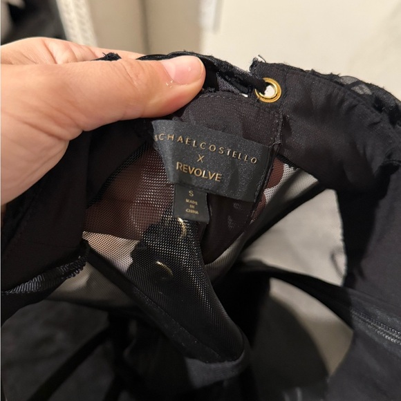 Michael Costello Revolve Cecilia Black Strapless Gown - Picture 6 of 8